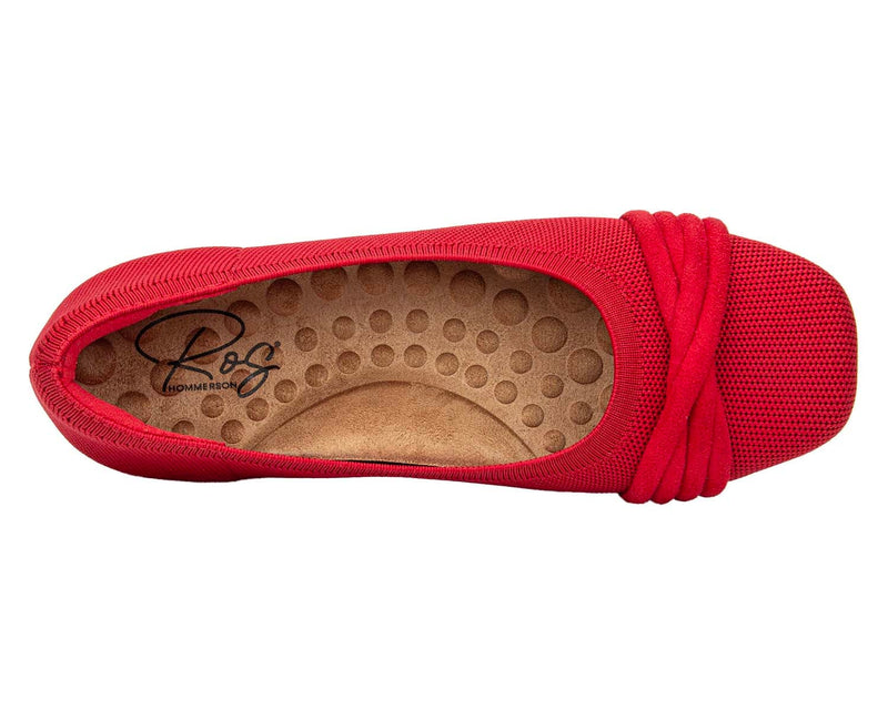 NISSA-Red Knit Fabric | Ros Hommerson