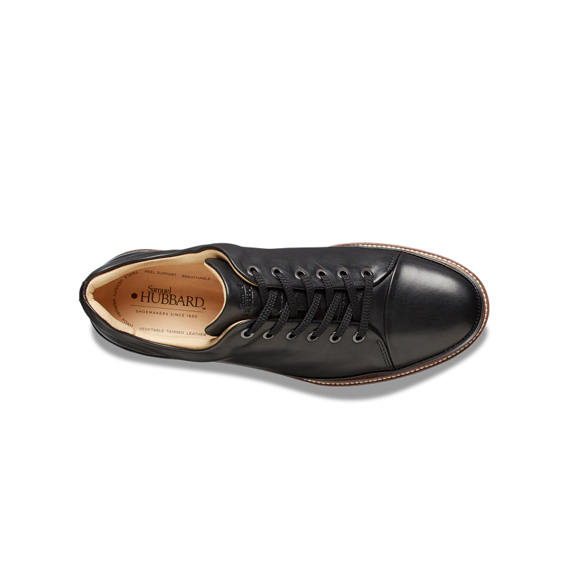 Men's Dress Fast Dress Sneaker-Black Leather| Samuel Hubbard