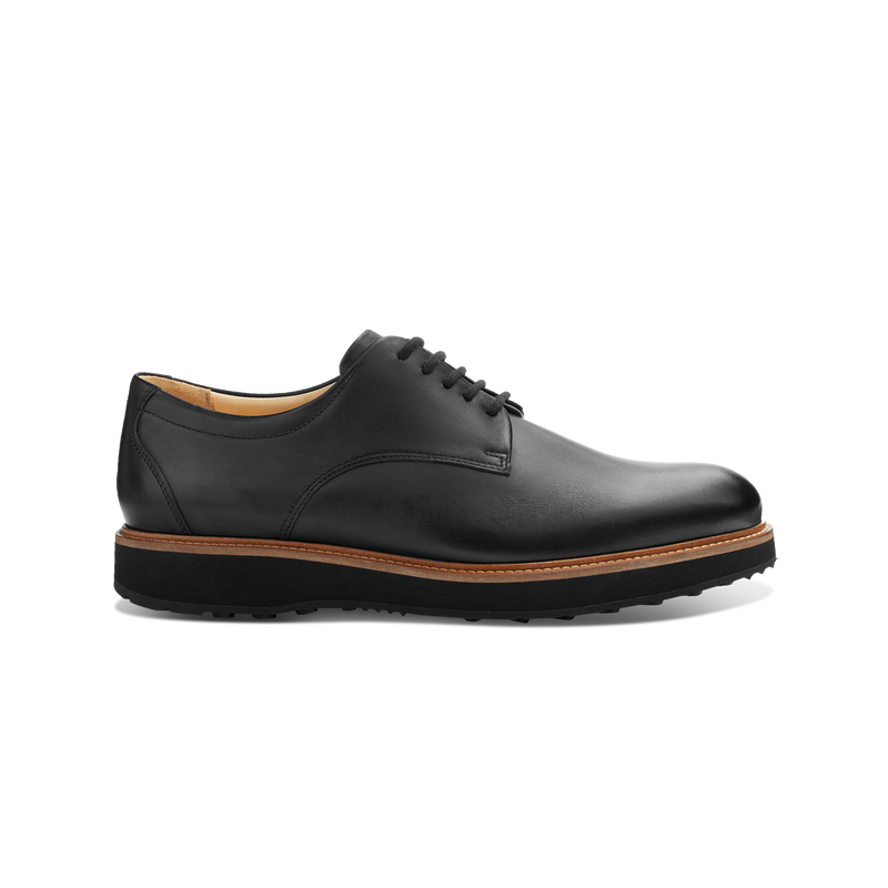 Men's Rainy Day Founder Oxford-Black Leather | Samuel Hubbard
