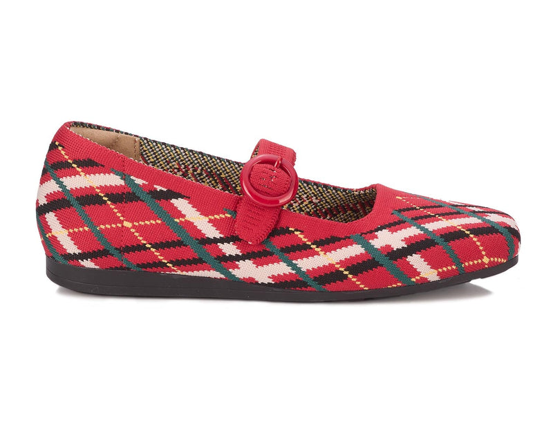 Naomi-Tartan Plaid Knit | Ros Hommerson