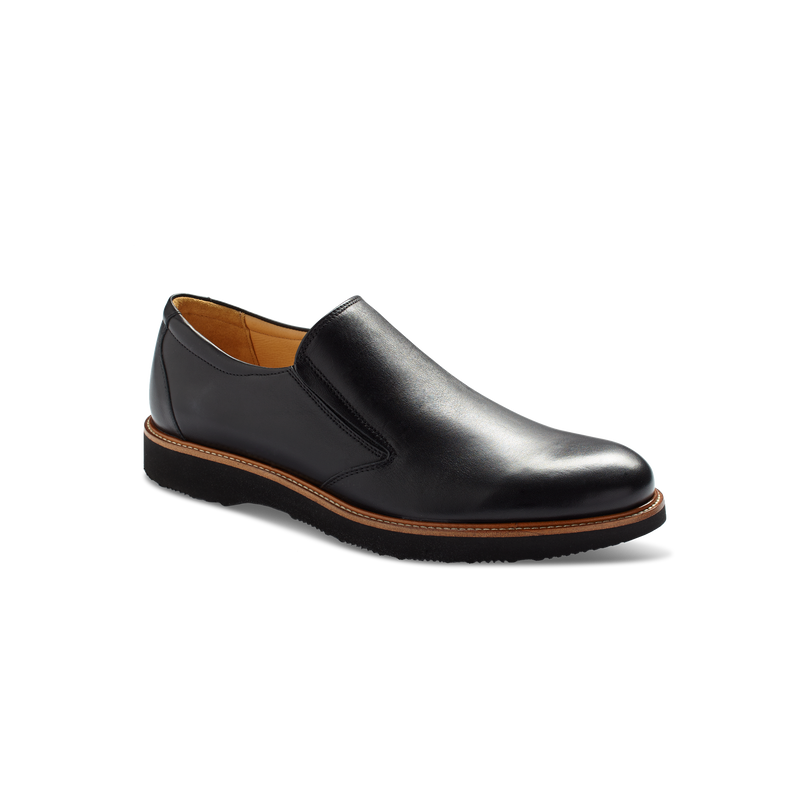 Men's Frequent Traveler Loafer-Black Leather | Samuel Hubbard
