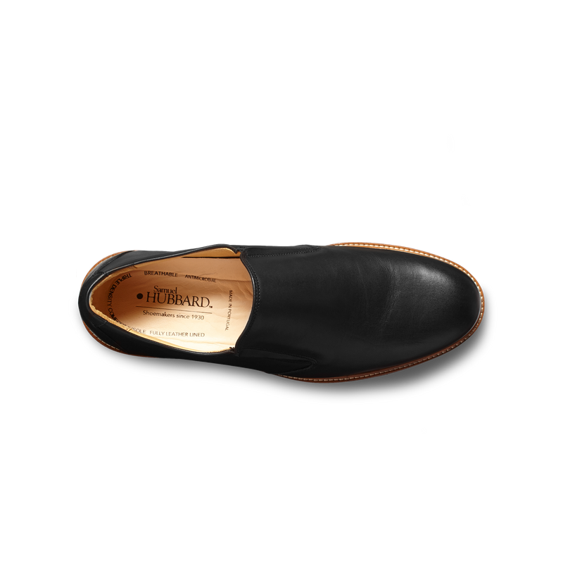 Men's Frequent Traveler Loafer-Black Leather | Samuel Hubbard