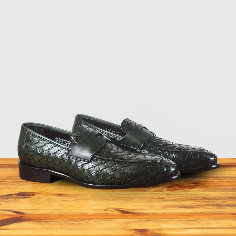 Calzoleria Toscana Gesso Woven Dress Loafer | Toscana