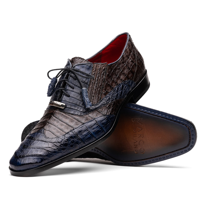 Luciano-Navy/Brown | Marco Di Milano – Large Feet