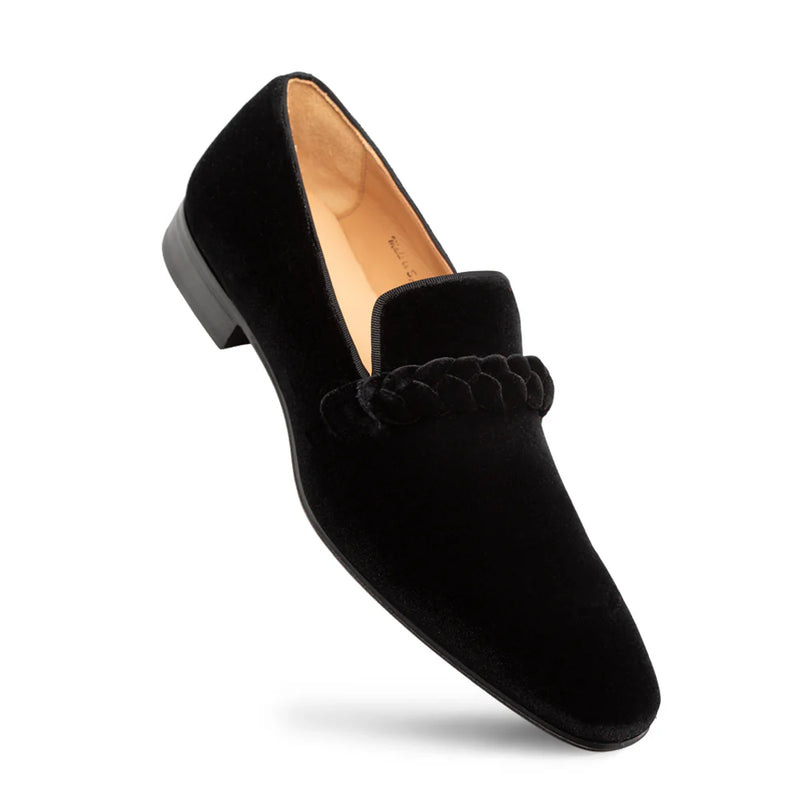 Prima Velvet Slip On-Black | Mezlan