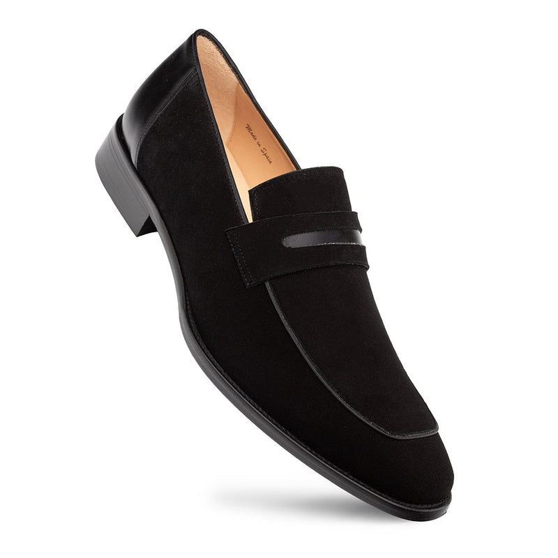 Galeno Suede Penny Loafer | Mezlan