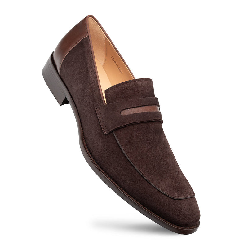 Galeno Suede Penny Loafer | Mezlan