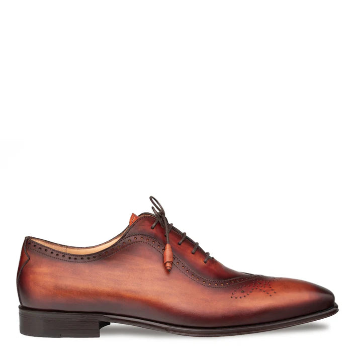 Gasset Wing Tip Oxford-Cognac Rust | Mezlan