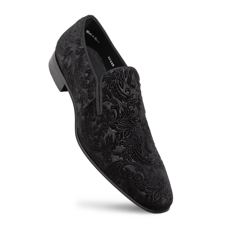 Travolta Velvet Formal-Black | Mezlan