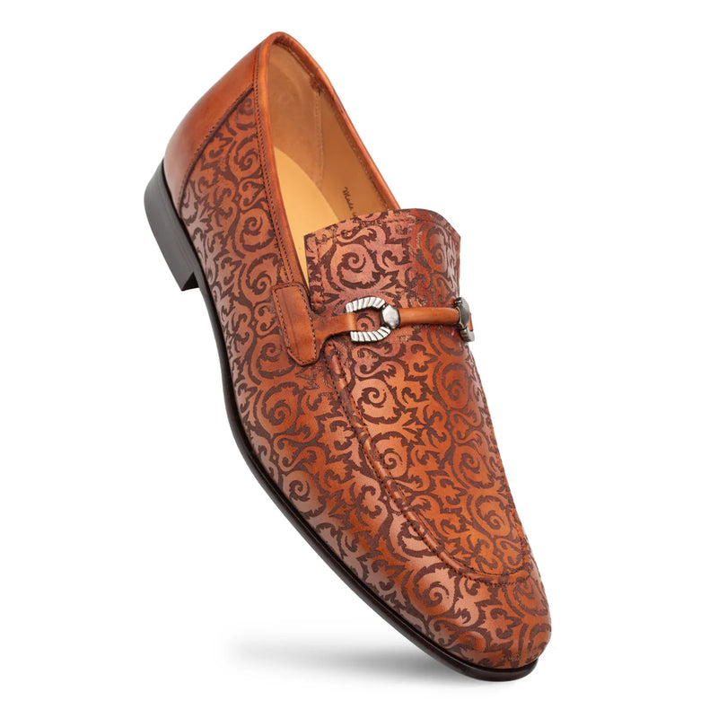 Alcaraz Laser Print Slip On-Cognac | Mezlan