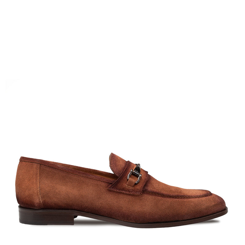 Bracco Suede Ornament Loafer-Tan | Mezlan