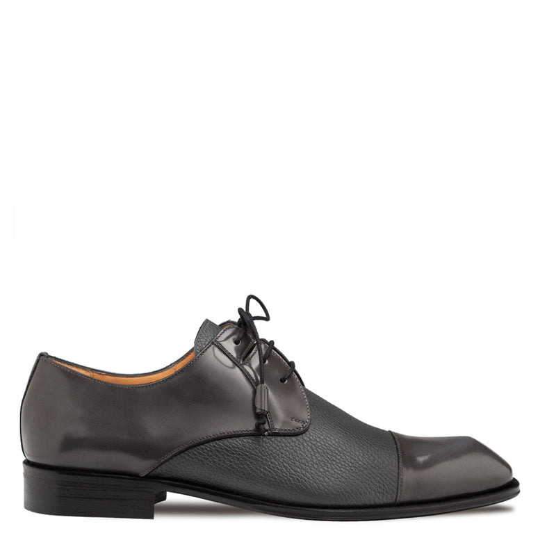Capello Hi-Shine/Calf Derby-Grey | Mezlan