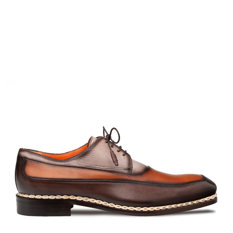 Bowery Calf/Deer Derby-Choco Multi | Mezlan