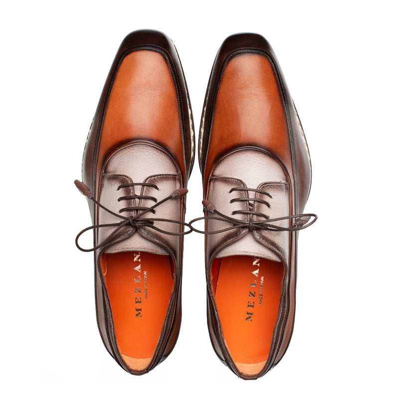 Bowery Calf/Deer Derby-Choco Multi | Mezlan