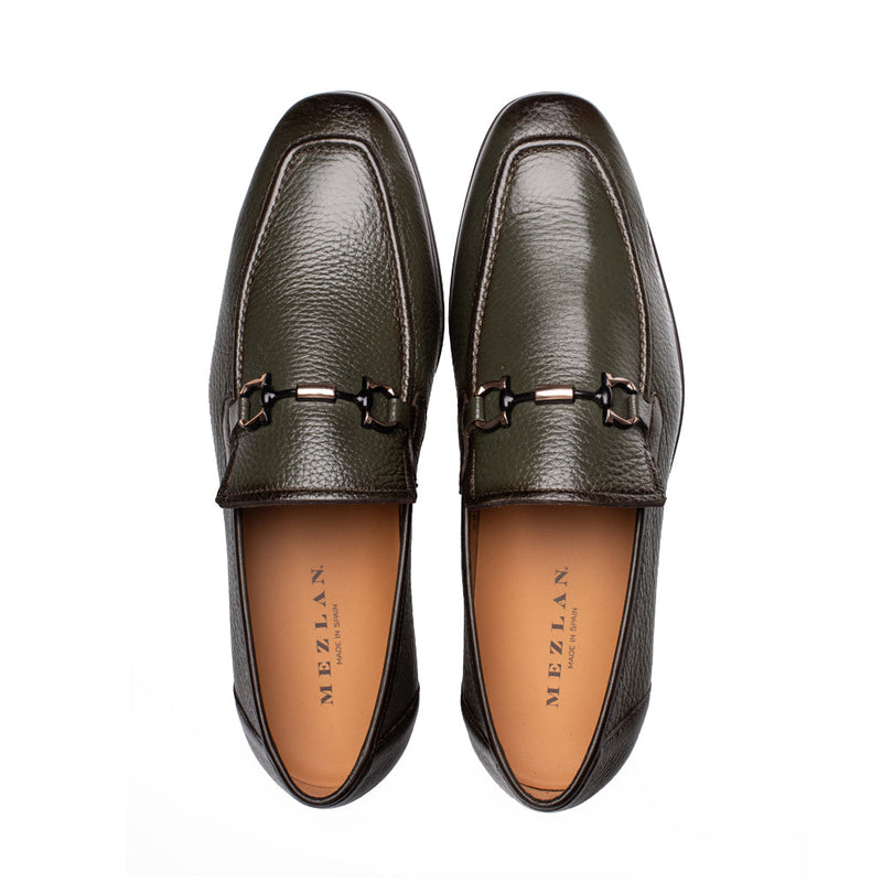 Marinelli Deer Ornament Slip On-Olive | Mezlan