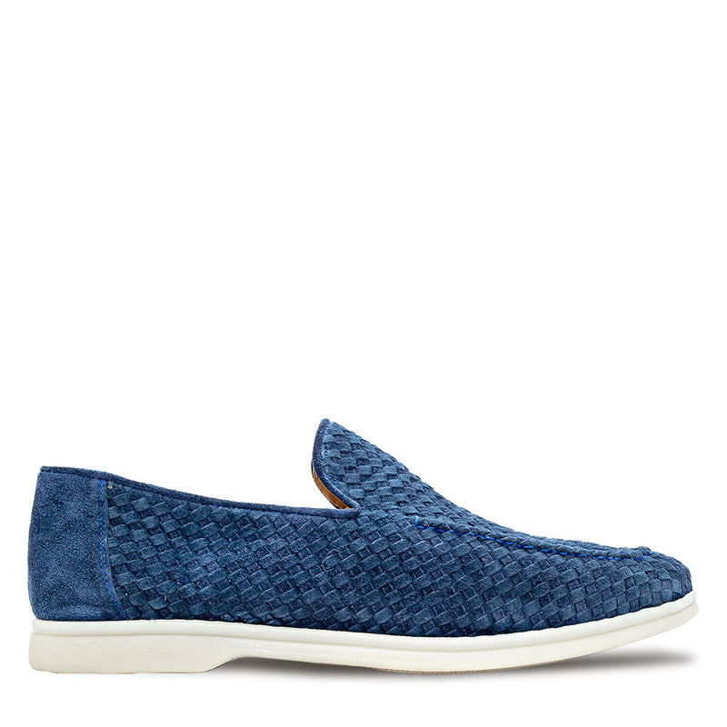 Sanlucar Woven Suede Moccasin | Mezlan