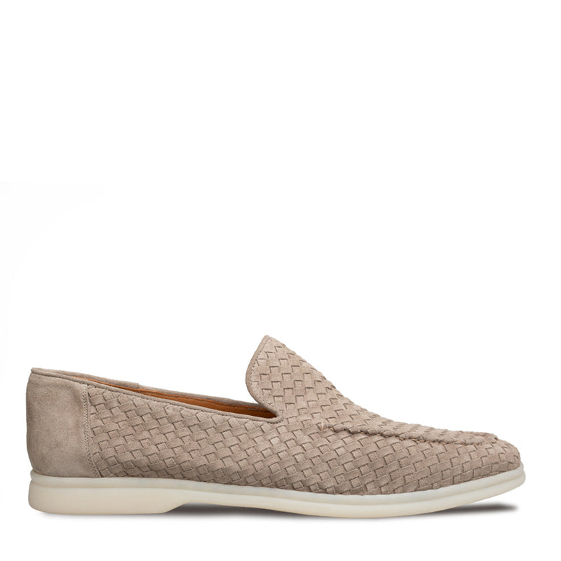 Sanlucar Woven Suede Moccasin | Mezlan