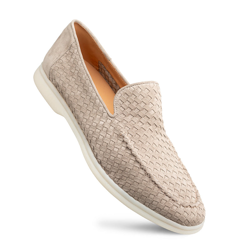 Sanlucar Woven Suede Moccasin | Mezlan