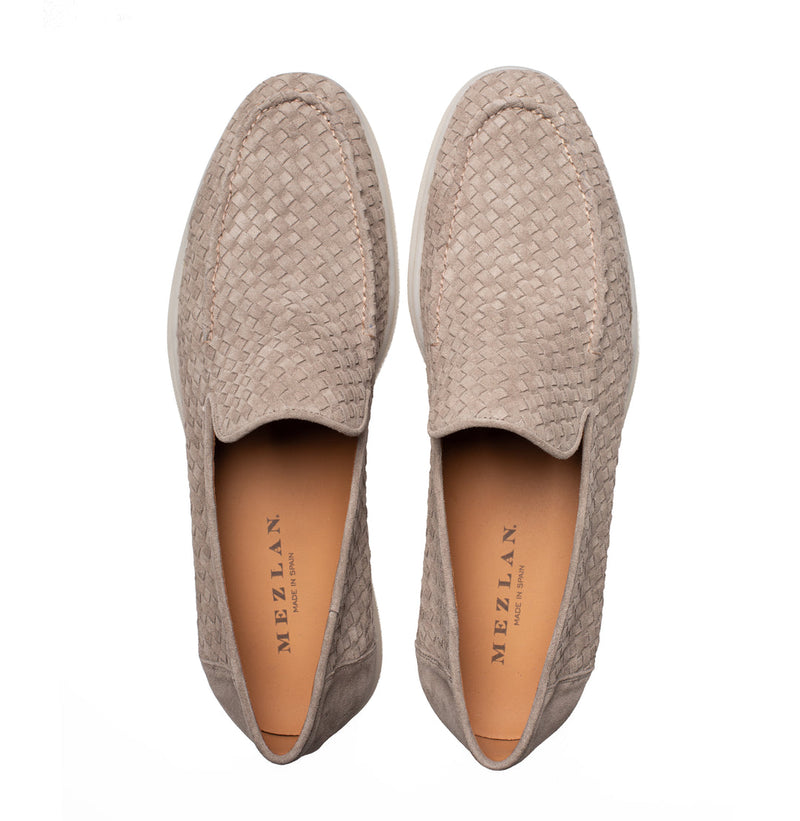 Sanlucar Woven Suede Moccasin | Mezlan