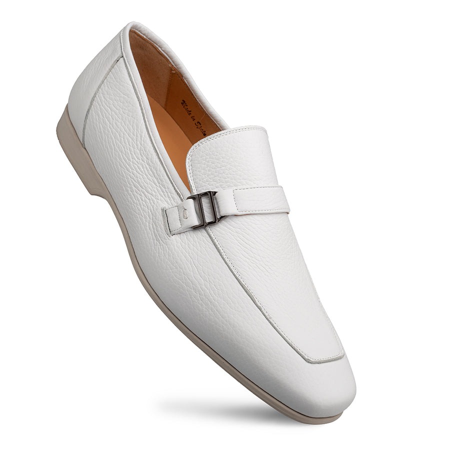 Alarcon Deer Loafer-White  | Mezlan