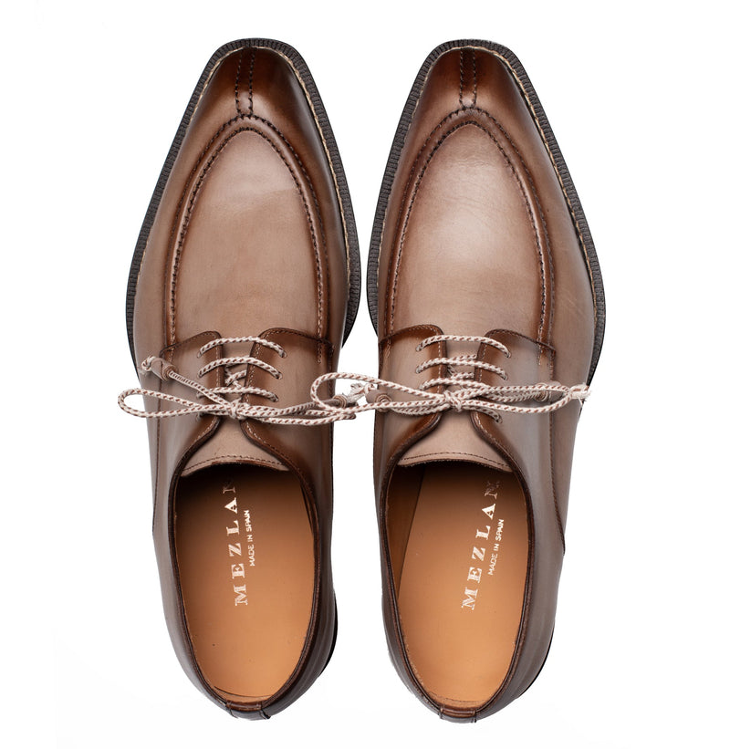 BELMONTE PATINA CALF DERBY | MEZLAN