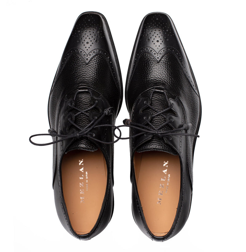 Nord Wing Tip Oxford-Black  | Mezlan