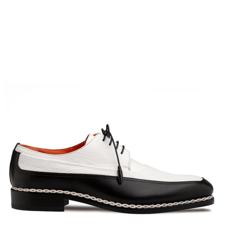 Muro Two Tone Derby-Black/White  | Mezlan