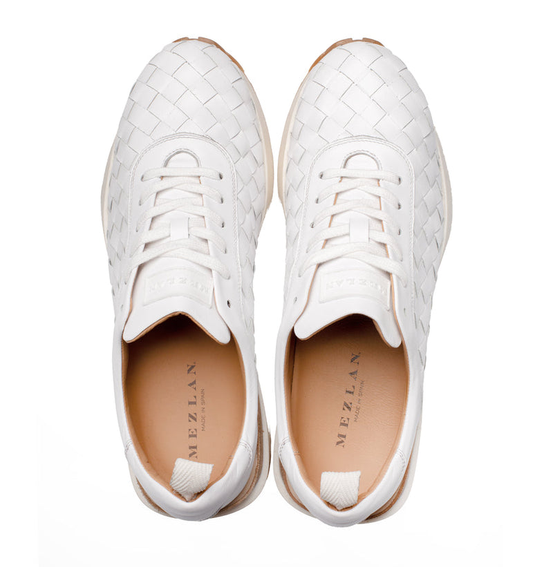 Concha Woven Calf Sneaker  | Mezlan