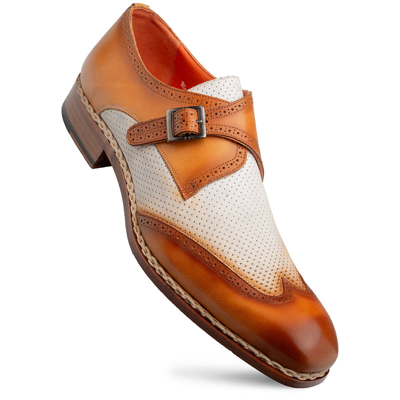 Blanes Spectator Monk Strap- Camel | Mezlan