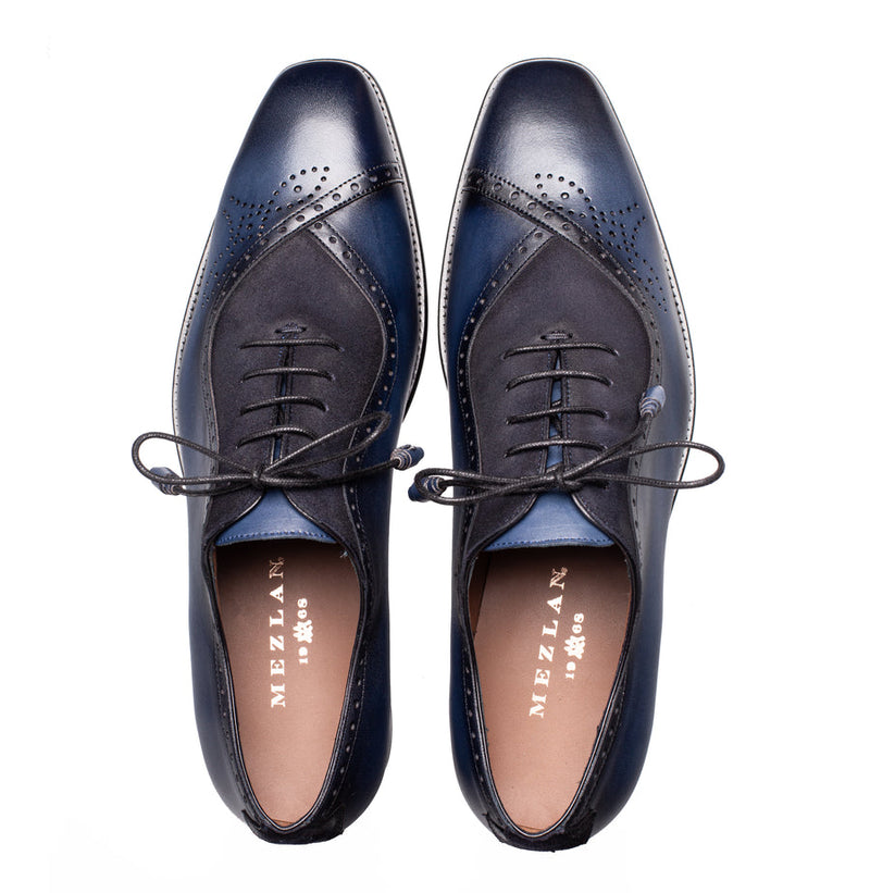 Eagle Calf/Suede Oxford | Mezlan