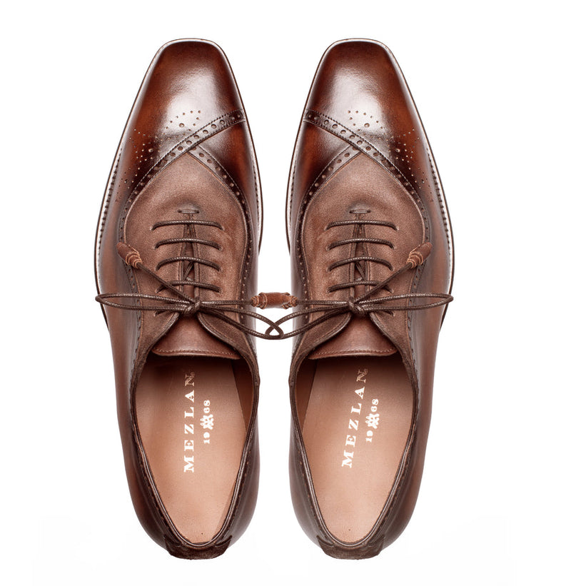 Eagle Calf/Suede Oxford | Mezlan