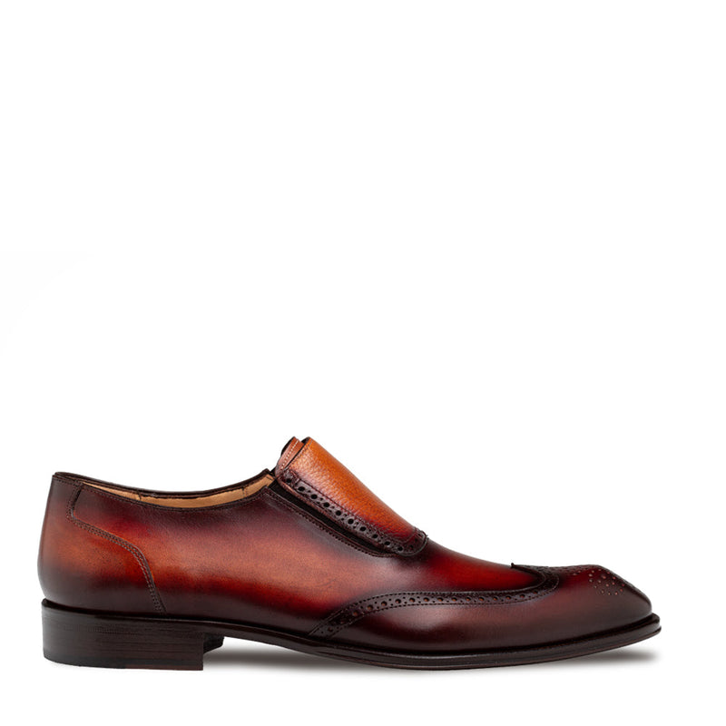 Liberty Wing Tip Medallion Slip | Mezlan