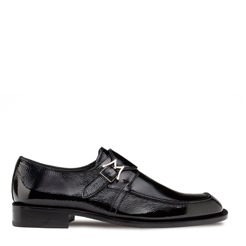 Afton Textured Shiny Calf Monk |  Mezlan