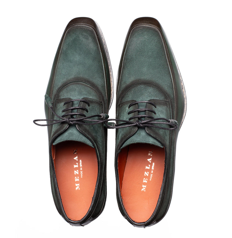 Summit Calf/Suede Lace Up-Forest/Green  | Mezlan