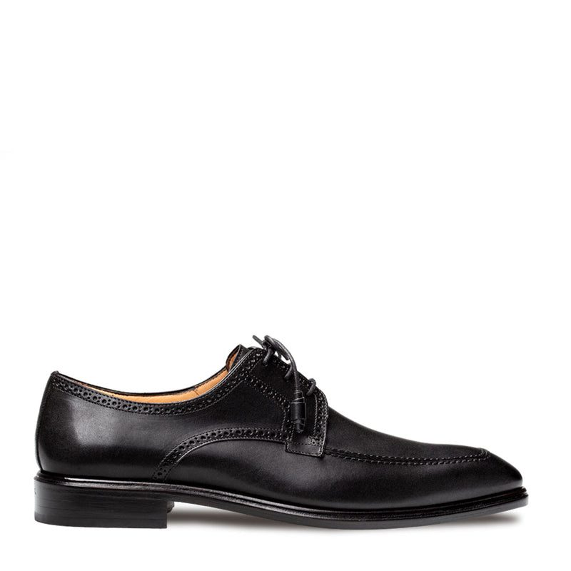 Hatley Patina Calf Derby-Black | Mezlan