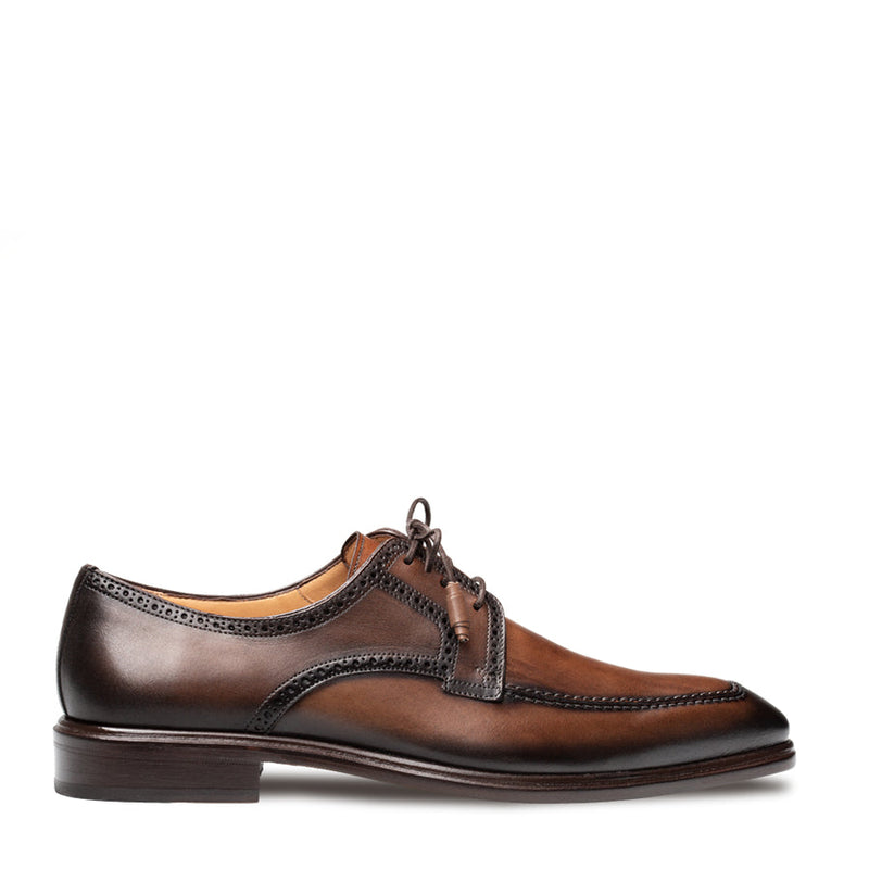 Hatley Patina Calf Derby-Chocolate  | Mezlan