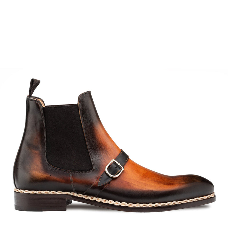 Alpine Buckle Chelsea Boot-Cognac | Mezlan