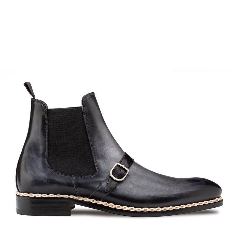 Alpine Buckle Chelsea Boot-Dark Grey | Mezlan