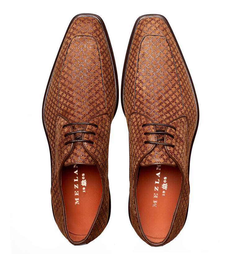 Montage Printed Suede Derby | Mezlan