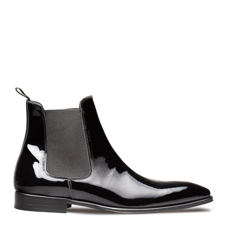 Blackjack Patent Dress Boot-Black | Mezlan