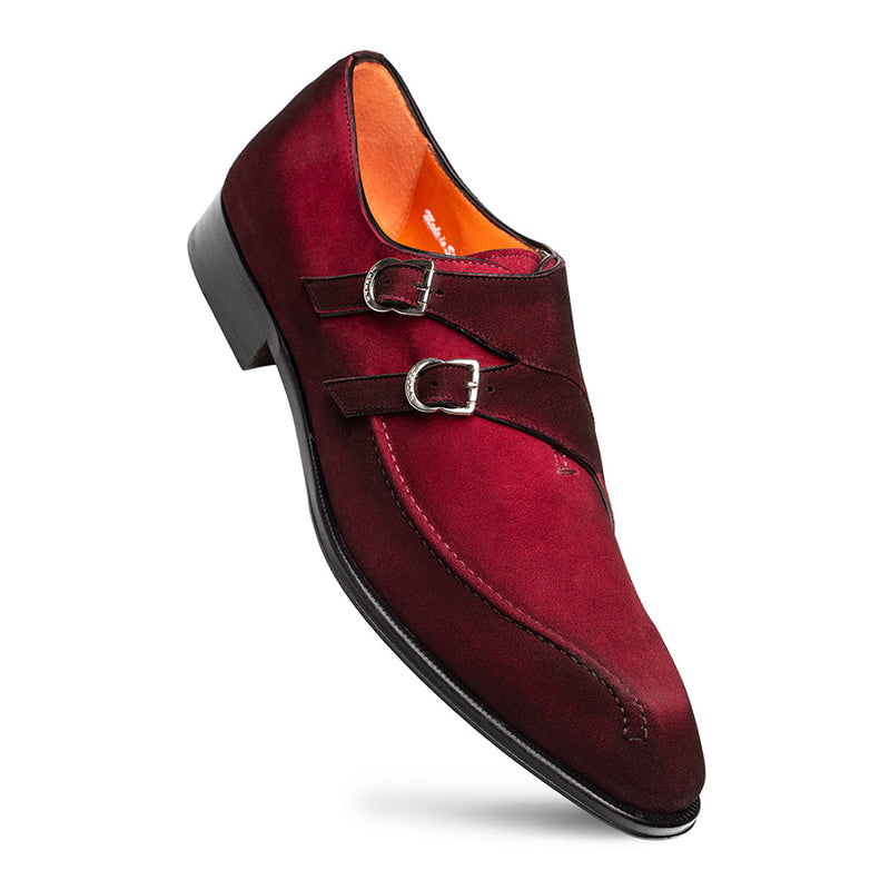 Cascade Suede Double Monk Strap |  Mezlan
