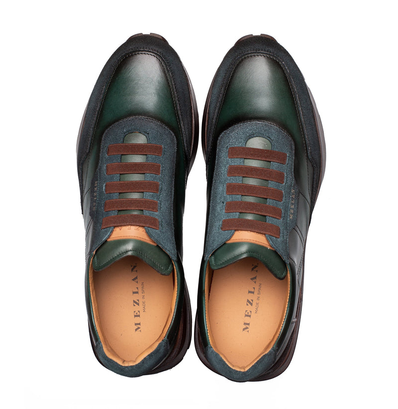 Notting Suede/Calf Sneaker | Mezlan