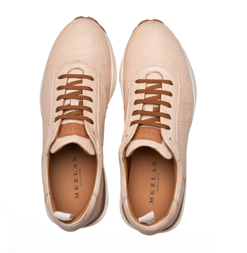 Hill Pebbled Calf Sneaker | Mezlan