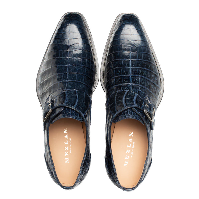 Gigolo Crocodile Monk Strap | Mezlan