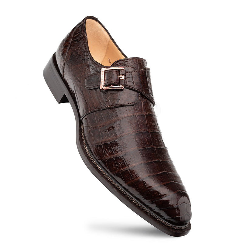 Gigolo Crocodile Monk Strap | Mezlan