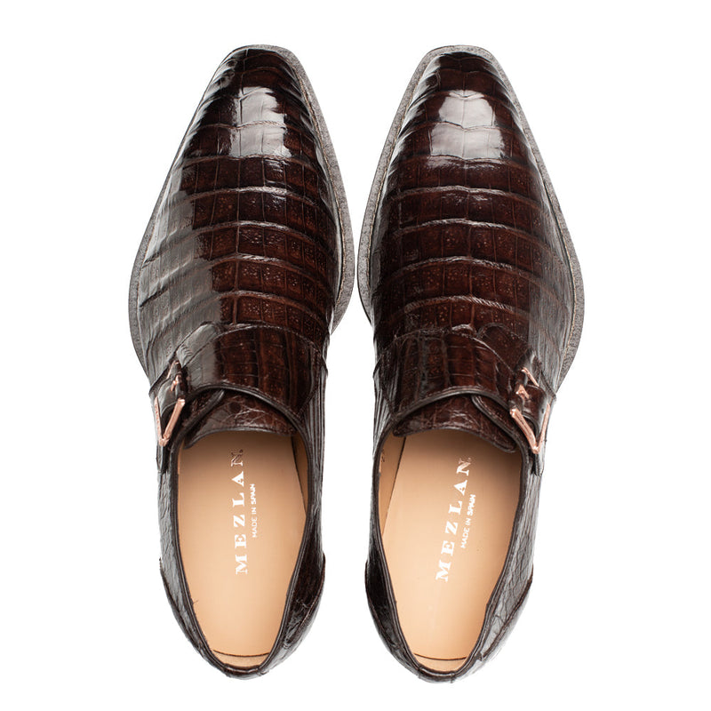 Gigolo Crocodile Monk Strap | Mezlan