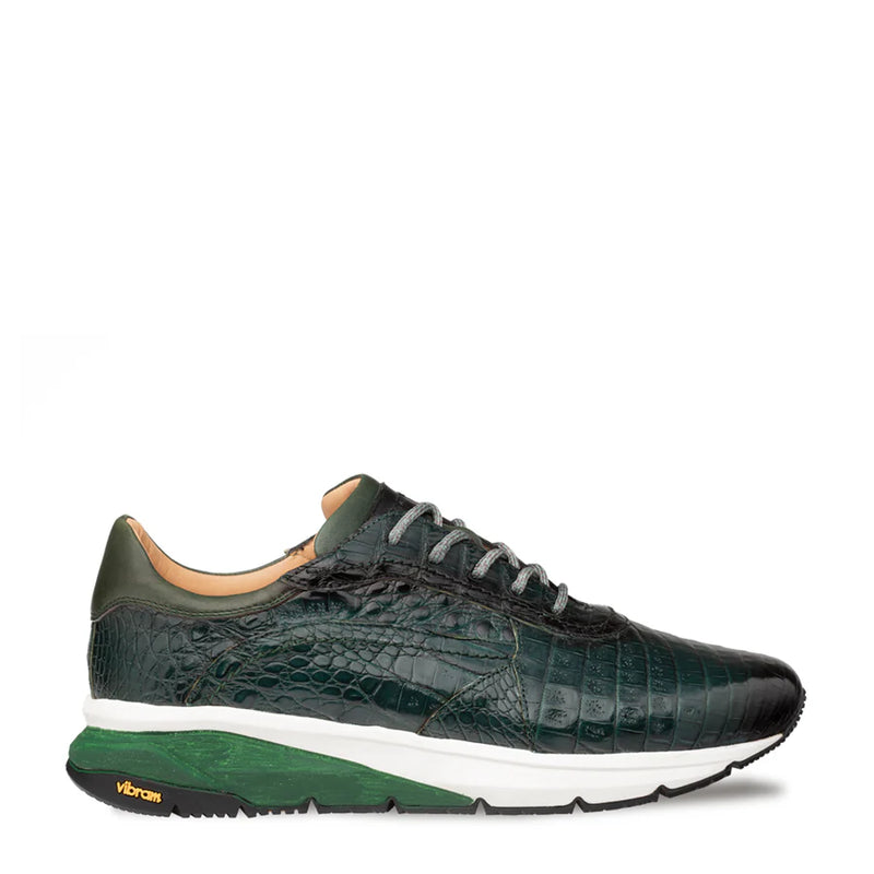 Quevedo Crocodile Sneaker-Forest/Green | Mezlan