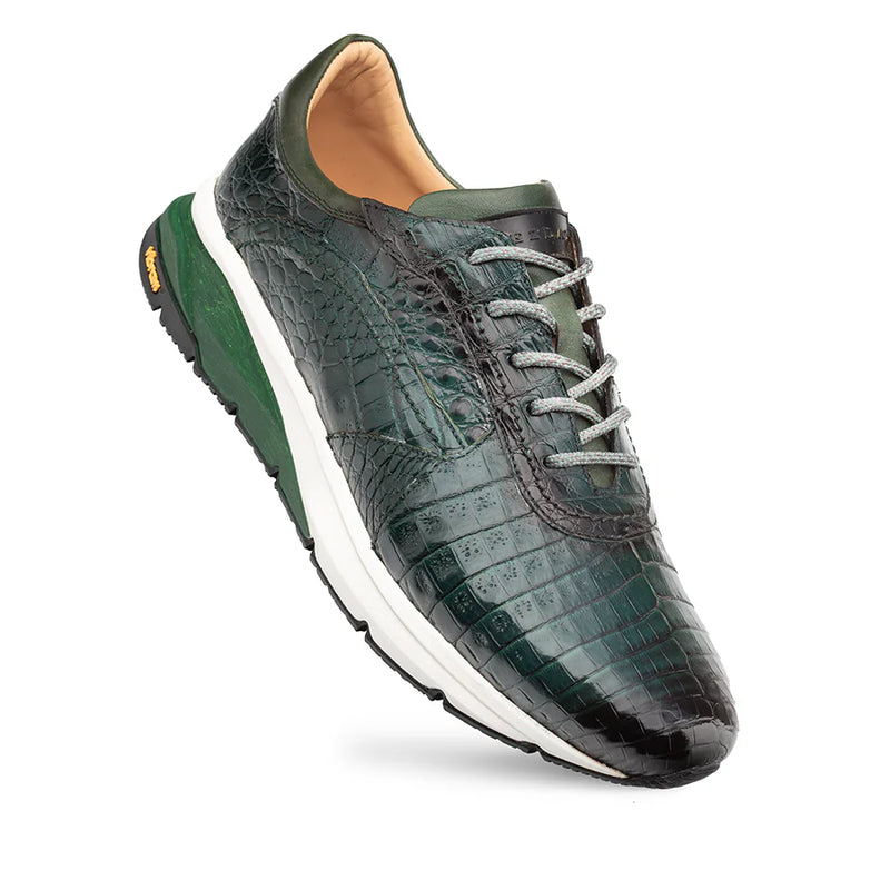 Quevedo Crocodile Sneaker-Forest/Green | Mezlan