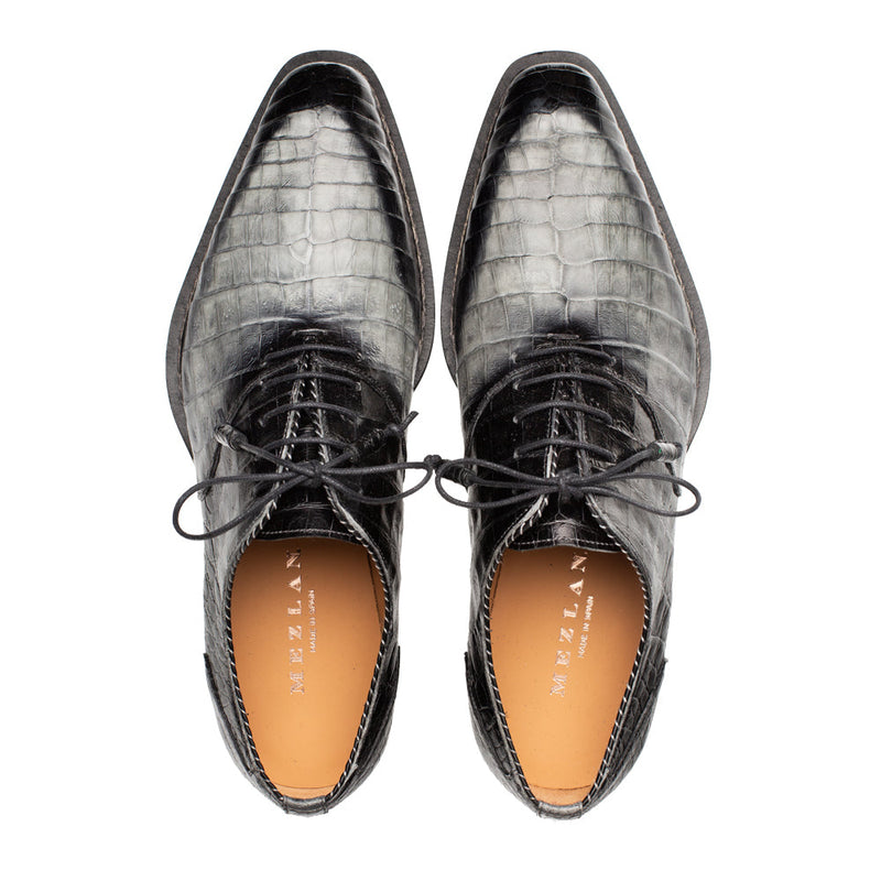 WESTSIDE TWO-TONE CROC OXFORD | Mezlan