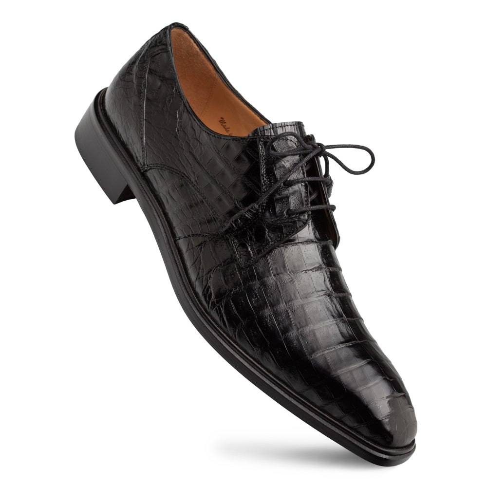 Riverside Crocodile Lace Up, Mens, Crocodile, Brown, By Mezlan